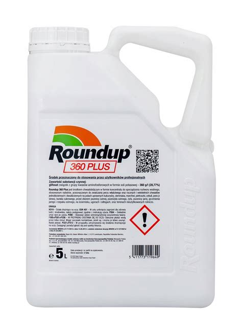 Roundup 360 Plus 5L – Désherbant Puissant à Base de Glyphosate